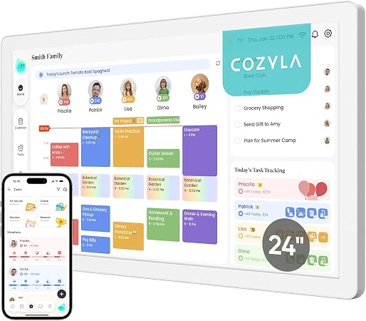 Cozyla Calendar Neo — 24" Digital Calendar Wall Touch Screen