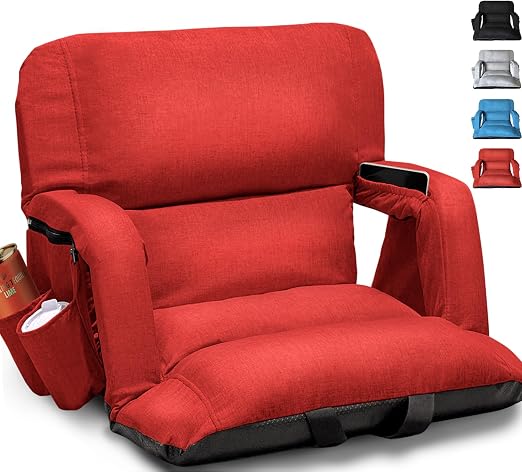Wide Stadium Seat with Back Support